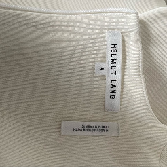 STUNNING CREAM WHITE COCKTAIL DRESS CAP SLEEVE W ASYMMETRICAL COLLAR - Picture 6 of 6